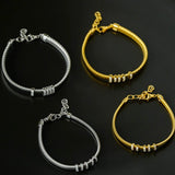 Italian Vintage - Inspired 925 Silver Brushed Flex Bracelet - floysun