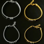 Italian Vintage - Inspired 925 Silver Brushed Flex Bracelet - floysun