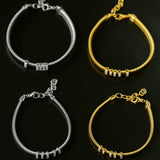 Italian Vintage - Inspired 925 Silver Brushed Flex Bracelet - floysun