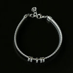 Italian Vintage - Inspired 925 Silver Brushed Flex Bracelet - floysun