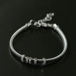 Italian Vintage - Inspired 925 Silver Brushed Flex Bracelet - floysun