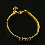 Italian Vintage - Inspired 925 Silver Brushed Flex Bracelet - floysun