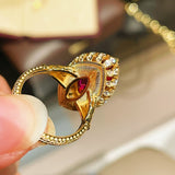 Italian Vintage Marquise Red Ruby Ring - floysun