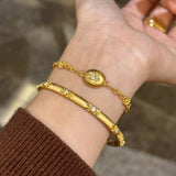 Italian Vintage Star of David Matte Bracelet - floysun
