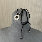 Japanese 925 Silver Obsidian Necklace - floysun
