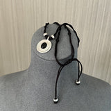 Japanese 925 Silver Obsidian Necklace - floysun