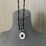 Japanese 925 Silver Obsidian Necklace - floysun