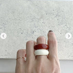 Japanese Minimal Enamel Slim Band Ring | Versatile Layering Style - floysun