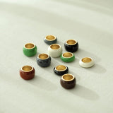 Japanese Minimal Enamel Wide Band Ring | Versatile Layering Style - floysun