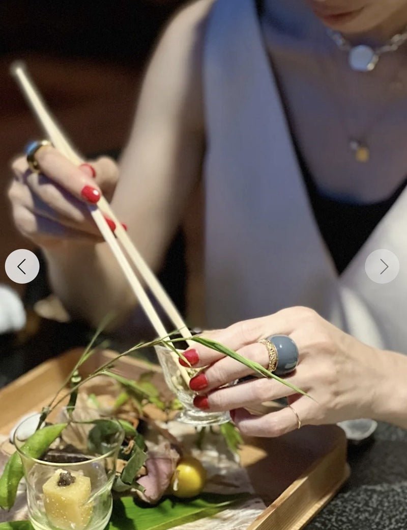 Japanese Minimal Enamel Wide Band Ring | Versatile Layering Style - floysun