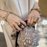 Japanese Minimal Enamel Wide Band Ring | Versatile Layering Style - floysun