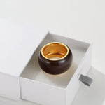 Japanese Minimal Enamel Wide Band Ring | Versatile Layering Style - floysun