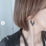 Japanese Minimalist Polished Heart Earrings - floysun
