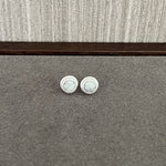 Japanese - Style 925 Sterling Silver Gemstone Stud Earrings - floysun