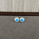 Japanese - Style 925 Sterling Silver Gemstone Stud Earrings - floysun