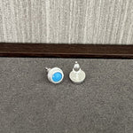 Japanese - Style 925 Sterling Silver Gemstone Stud Earrings - floysun
