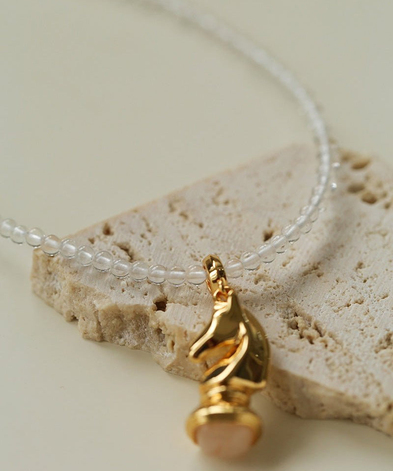 Knight Chess Horse Gemstone Beaded Necklace - floysun