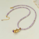 Knight Chess Horse Gemstone Beaded Necklace - floysun