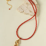 Knight Chess Horse Gemstone Beaded Necklace - floysun