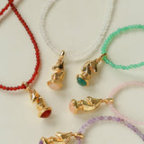 Knight Chess Horse Gemstone Beaded Necklace - floysun