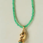 Knight Chess Horse Gemstone Beaded Necklace - floysun