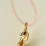 Knight Chess Horse Gemstone Beaded Necklace - floysun