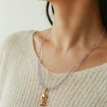 Knight Chess Horse Gemstone Beaded Necklace - floysun