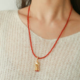 Knight Chess Horse Gemstone Beaded Necklace - floysun