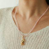 Knight Chess Horse Gemstone Beaded Necklace - floysun