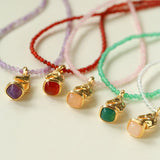 Knight Chess Horse Gemstone Beaded Necklace - floysun