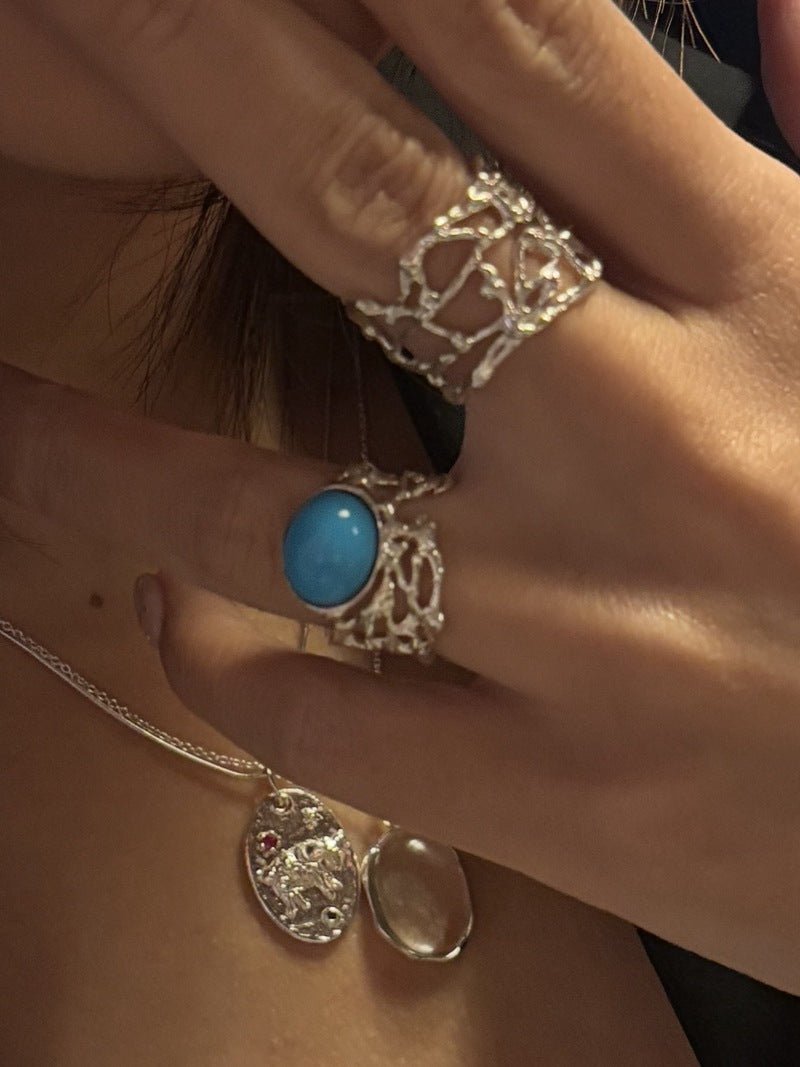 Korean Artisan Birdcage Ring - floysun