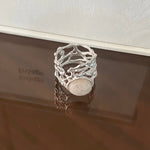 Korean Artisan Birdcage Turquoise Ring - floysun