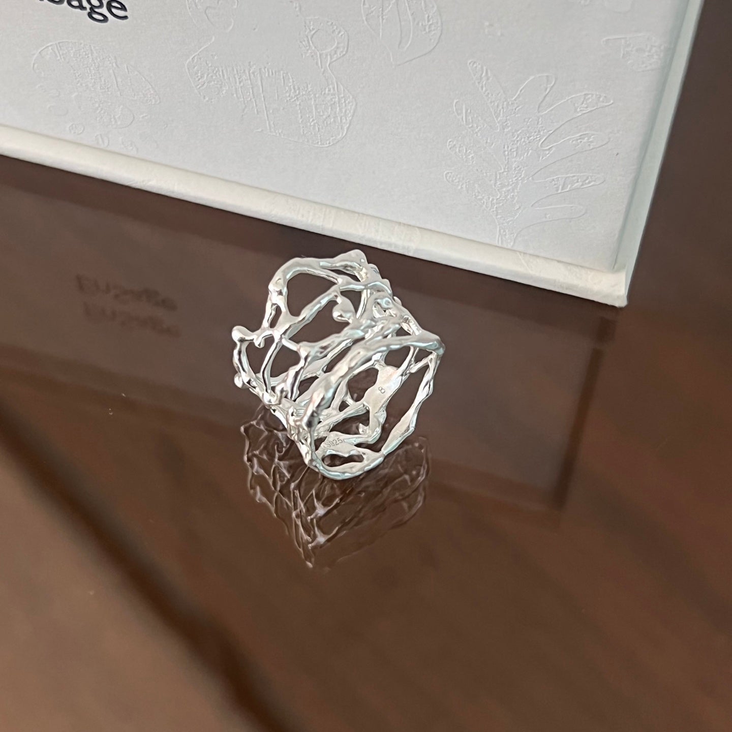 Korean Artisan Birdcage Turquoise Ring - floysun