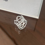 Korean Artisan Birdcage Turquoise Ring - floysun