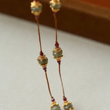 Labradorite & Garnet Heart Pendant Necklace - floysun