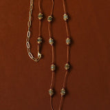 Labradorite & Garnet Heart Pendant Necklace - floysun