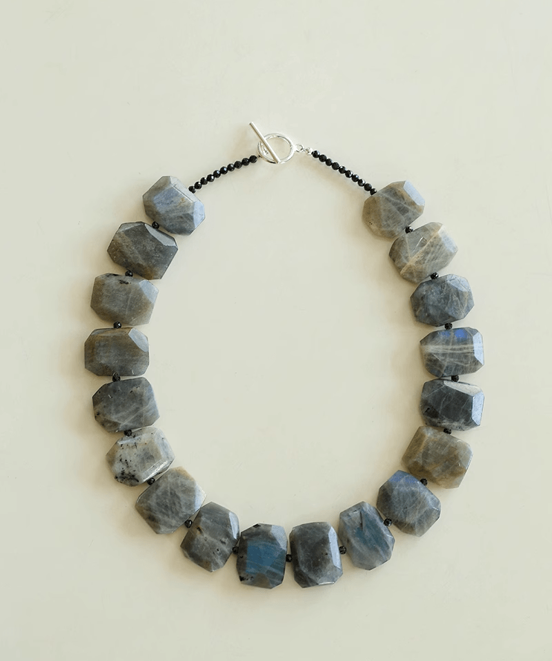 Labradorite Square Beaded Necklace - floysun