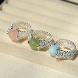 Lace Aura Natural Stone Ring - floysun
