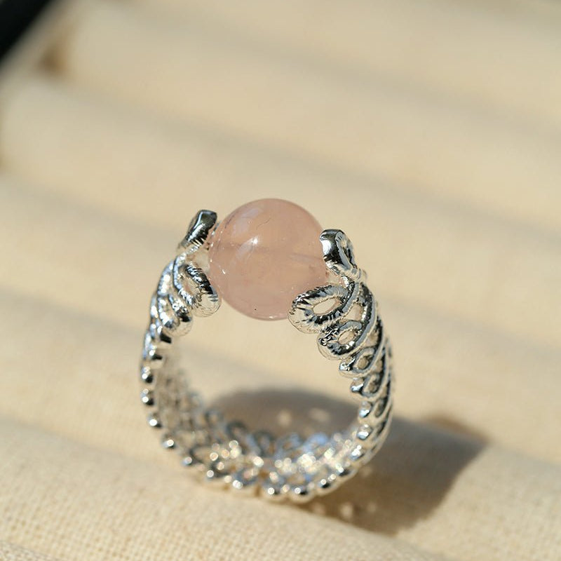 Lace Aura Natural Stone Ring - floysun
