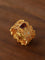 Lace Glow Wide Ring - Silver with Brown - floysun