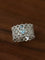 Lace Glow Wide Ring - Silver with Brown - floysun