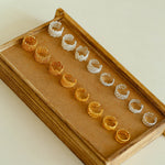 Lace Pattern Diamond Open Ring - floysun