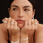 Lace Pattern Diamond Open Ring - floysun
