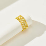 Lace Texture Adjustable Ring - floysun