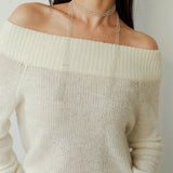 Lace Veil Metallic Long Necklace – Silver - floysun