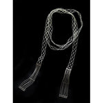 Lace Veil Metallic Long Necklace - floysun