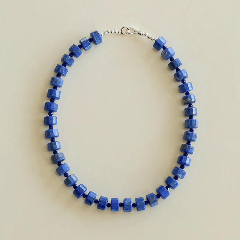 Lapis Lazuli Beaded Necklace - floysun