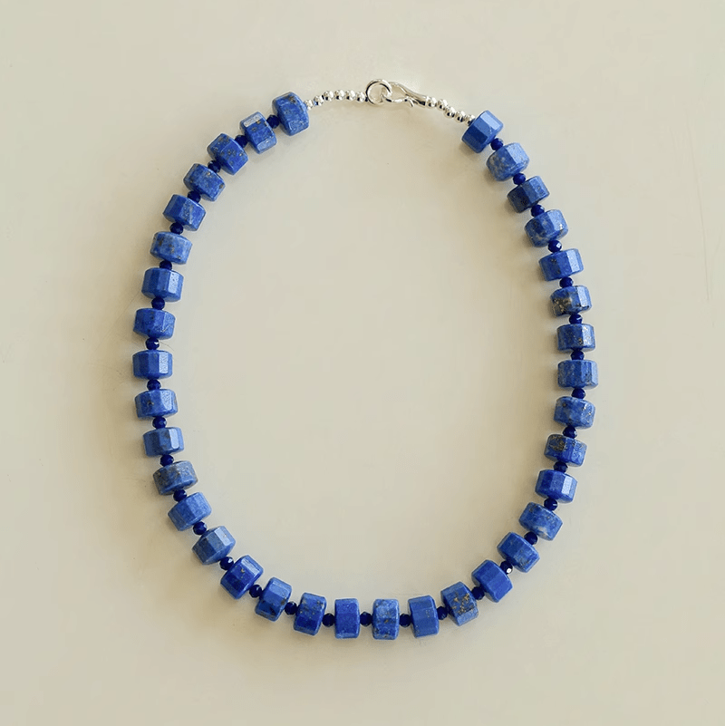 Lapis Lazuli Beaded Necklace - floysun