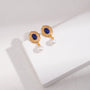 Lapis Lazuli Pearl Earrings - floysun