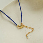 Lapis Lazuli & Petal Baroque Pearl Necklace - floysun
